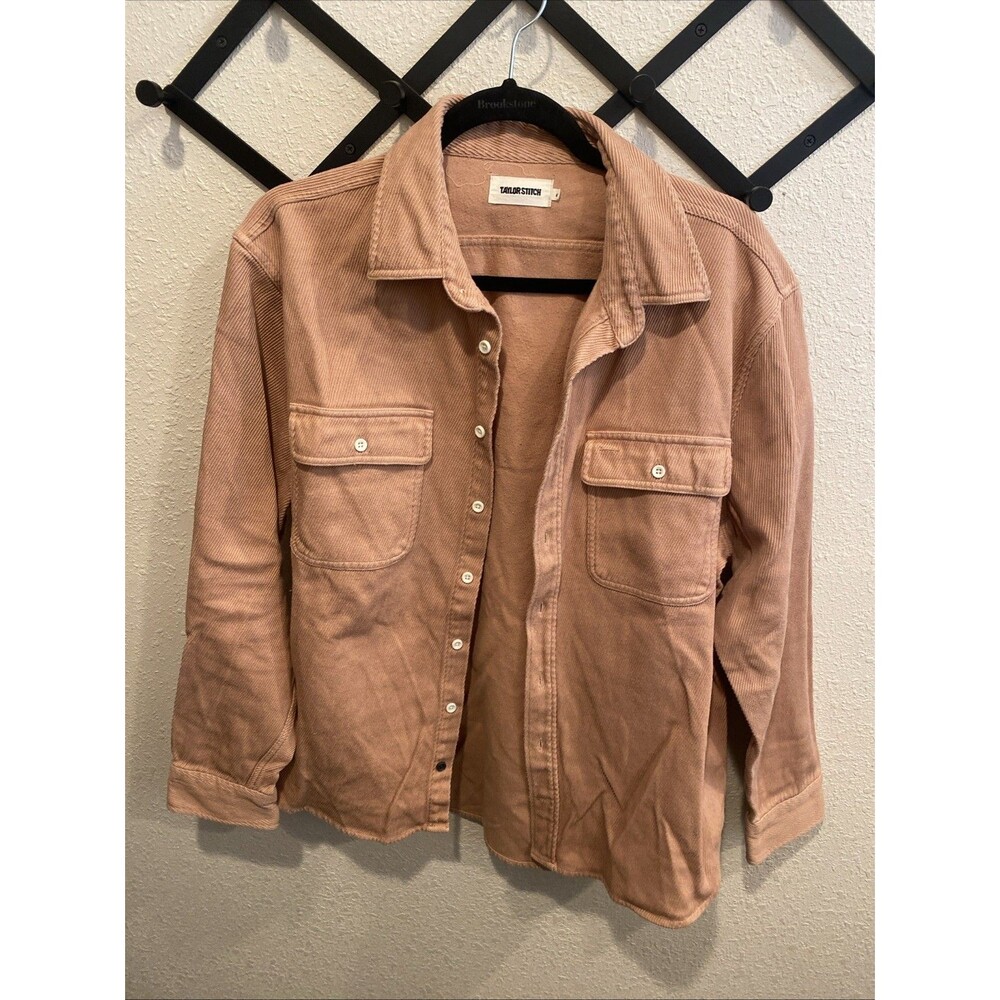 Taylor Stitch Ledge Shirt 42 Large Dusty Coral Corduroy Twill